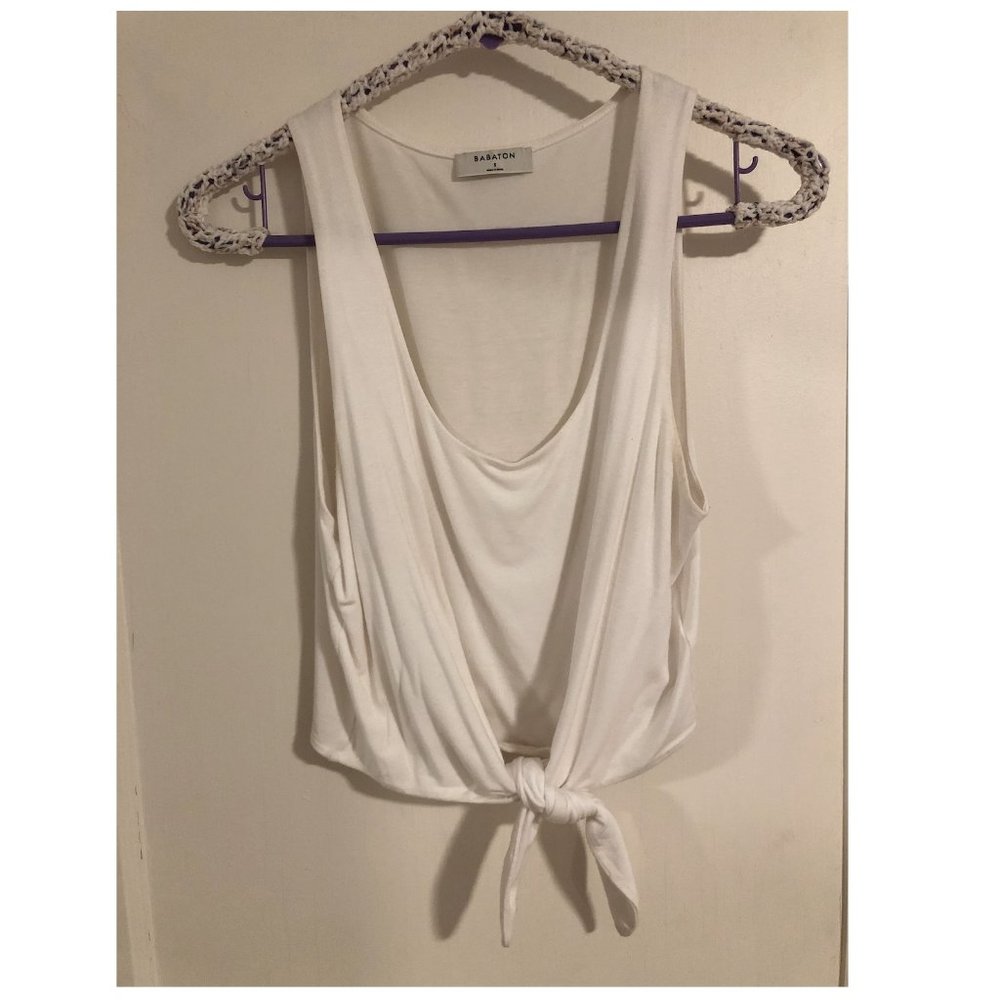Aritzia Front Tie Tank Top, Size Small